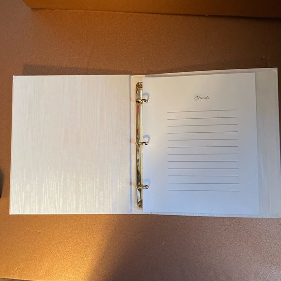 Lenox Wedding Guest Book,Lenox China Wedding Bells on Front, new in original box - Picture 6 of 10